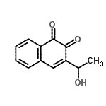CAS 登录号：129113-09-3， 3-(1-羟基乙基)-1,2-萘二酮