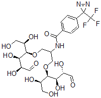 CAS 登录号：129461-18-3， N-[1,3-二[[(2R,3R,4R,5S)-1,2,4,5-四羟基-6-氧代己烷-3-基]氧基]丙-2-基]-4-[3-(三氟甲基)二氮杂环丙烯-3-基]苯甲酰胺