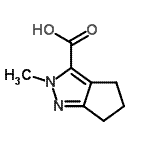 CAS 登录号：129560-01-6， 2-甲基-2,4,5,6-四氢环戊烯并[c]吡唑-3-羧酸