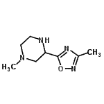 CAS 登录号：129594-96-3， 1-甲基-3-(3-甲基-1,2,4-恶二唑-5-基)哌嗪