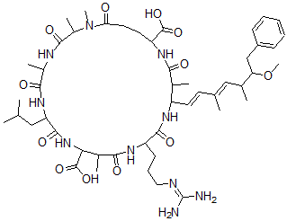 CAS 登录号：129678-94-0， 1-(N-甲基-D-丙氨酸)-5-L-精氨酸微囊藻毒素LA