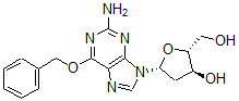 CAS 登录号：129732-90-7， (2R,3S,5R)-5-[2-氨基-6-(苯基甲氧基)嘌呤-9-基]-2-(羟基甲基)四氢呋喃-3-醇