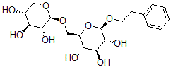 CAS#: 129932-48-5, (2R,3R,4S,5S,6R)-2-(2-Phenylethoxy)-6-[[(2S,3R,4S,5R)-3,4,5-Trihydroxyoxan-2-Yl]Oxymethyl]Oxane-3,4,5-Triol