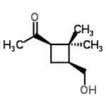 CAS 登录号：129940-75-6， 1-[(1R,3S)-3-(羟基甲基)-2,2-二甲基环丁基]乙酮