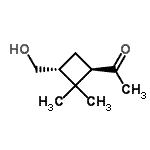 CAS 登录号：129940-76-7， 1-[(1R,3R)-3-(羟基甲基)-2,2-二甲基环丁基]乙酮