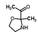 CAS 登录号：130028-27-2， 1-(2-甲基-1,3-恶唑烷-2-基)乙酮