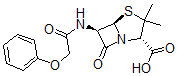 CAS#: 130030-60-3, (2S-(2alpha,5alpha,6beta))-3,3-Dimethyl-7-oxo-6-((phenoxyacetyl)amino)-4-thia-1-azabicyclo(3.2.0)heptane-2-carboxylic acid