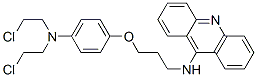 CAS#: 130031-46-8, N-[3-[4-[Bis(2-Chloroethyl)Amino]Phenoxy]Propyl]Acridin-9-Amine
