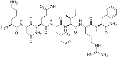 CAS#: 130092-56-7, L-Lysyl-L-asparaginyl-L-alpha-glutamyl-L-phenylalanyl-L-isoleucyl-L-arginyl-L-phenylalaninamide