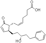 CAS 登录号：130209-80-2， (5Z)-7-{(1R,2S)-2-[(3R)-3-羟基-5-苯基戊基]-5-氧代-3-环戊烯-1-基}-5-庚烯酸