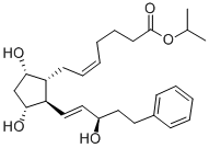 CAS 登录号：130273-87-9， 7-[(1R,2R,3R,5S)-3,5-二羟基-2-[(1E,3R)-3-羟基-5-苯基-1-戊烯-1-基]环戊基]-(5Z)-5-庚烯酸 1-甲基乙基酯