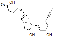 CAS#: 130273-99-3, (Z)-5-[(3aS,5R,6R,6aS)-5-Hydroxy-6-[(E,3S,4S)-3-Hydroxy-4-Methylnon-1-En-6-Ynyl]-1,3a,4,5,6,6a-Hexahydropentalen-2-Yl]Pent-4-Enoic Acid