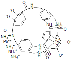 CAS 登录号：130343-58-7， 三邻苯二酚六内酰胺-铅(II)络合物