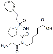CAS 登录号：130365-59-2， (2S)-2-[[(2S)-1-[2-[(羟基-(2-苯基乙基)磷酰)氨基]乙酰基]吡咯烷-2-羰基]氨基]己酸