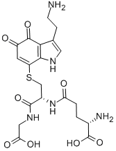 CAS 登录号：130369-71-0， (2S)-2-氨基-5-[[(2R)-2-氨基-3-[[3-(2-氨基乙基)-4,5-二氧代-1H-吲哚-7-基]硫基]丙酰]-(羧甲基)氨基]-5-氧代戊酸