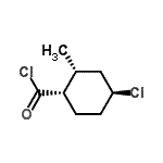 CAS 登录号：130422-92-3， (1S,2R,4S)-4-氯-2-甲基环己烷羰基氯化物