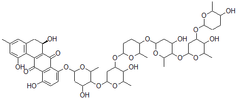 CAS#: 130432-93-8, (6R)-1,6,11-Trihydroxy-8-[4-Hydroxy-5-[5-Hydroxy-4-[5-[4-Hydroxy-5-[5-Hydroxy-4-(5-Hydroxy-6-Methyloxan-2-Yl)Oxy-6-Methyloxan-2-Yl]Oxy-6-Methyloxan-2-Yl]Oxy-6-Methyloxan-2-Yl]Oxy-6-Methyloxan-2-Yl]Oxy-6-Methyloxan-2-Yl]Oxy-3-Methyl-5,6-Dihydrobenzo[b]Phenanthrene-7,12-Dione
