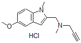 CAS#: 130445-52-2, N-[(5-Methoxy-1-Methylindol-2-Yl)Methyl]-N-Methylprop-2-Yn-1-Amine Hydrochloride