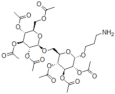 CAS#: 130495-62-4, [(2R,3R,4S,5R,6S)-4,5-Diacetyloxy-6-(3-Aminopropoxy)-2-[[(2R,3R,4S,5R,6R)-3,4,5-Triacetyloxy-6-(Acetyloxymethyl)Oxan-2-Yl]Oxymethyl]Oxan-3-Yl] Acetate