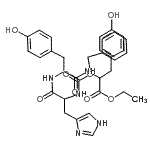 CAS 登录号：13053-63-9， 乙基N-[(苄氧基)羰基]组氨酰酪氨酰酪氨酸酯