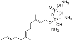 CAS 登录号：13058-04-3， 二磷酸 P-(3,7,11-三甲基-2,6,10-十二碳三烯基)酯