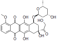 CAS 登录号：130592-19-7， (7S,9S)-6,9,11-三羟基-9-(2-羟基乙酰基)-7-[(2R,4S,6R)-4-羟基-6-甲基四氢吡喃-2-基]氧基-4-甲氧基-8,10-二氢-7H-并四苯-5,12-二酮