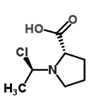 CAS 登录号：130603-14-4， 1-[(1R)-1-氯乙基]-L-脯氨酸