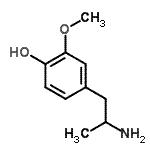 CAS 登录号：13062-61-8， 4-(2-氨基丙基)-2-甲氧基苯酚