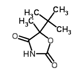 CAS#: 130689-82-6, 5-Methyl-5-(2-Methyl-2-Propanyl)-1,3-Oxazolidine-2,4-Dione