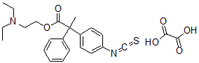 CAS 登录号：130746-91-7， 2-二乙基氨基乙基2-(4-异硫氰酸基苯基)-2-苯丙酸酯草酸盐