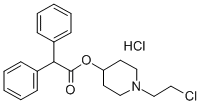 CAS 登录号：130817-71-9， [1-(2-氯乙基)哌啶-4-基] 2,2-二(苯基)乙酸酯