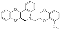 CAS#: 130905-04-3, 2-(2,6-Dimethoxyphenoxy)-N-[[(2R,3R)-3-Phenyl-2,3-Dihydro-1,4-Benzodioxin-2-Yl]Methyl]Ethanamine
