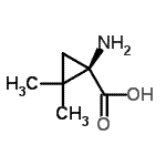 CAS 登录号：130930-43-7， (1R)-1-氨基-2,2-二甲基环丙烷羧酸