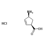 CAS#: 130931-85-0, (1R,4S)-4-Amino-2-Cyclopentene-1-Carboxylic Acid Hydrochloride (1:1)