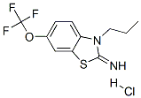 CAS 登录号：130997-63-6， 3-丙基-6-(三氟甲氧基)-1,3-苯并噻唑-2-亚胺盐酸盐