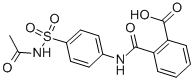 CAS#: 131-69-1, 2-[[[4-[(Acetylamino)Sulfonyl]Phenyl]Amino]Carbonyl]-Benzoic Acid