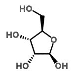 CAS#: 131064-98-7, beta-D-Ribofuranose