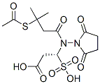 CAS 登录号：131068-49-0， (3R)-3-[(3-乙酰基硫基-3-甲基丁酰基)-(2,5-二氧代吡咯烷-1-基)氨基]-3-磺基丙酸