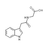 CAS 登录号：13113-08-1， N-(1H-吲哚-3-基乙酰基)甘氨酸
