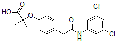 CAS#: 131179-94-7, 2-[4-[2-[(3,5-Dichlorophenyl)Amino]-2-Oxoethyl]Phenoxy]-2-Methylpropanoic Acid