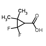 CAS 登录号：131262-35-6， 2,2-二氟-3,3-二甲基环丙烷羧酸