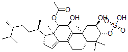 CAS#: 131319-90-9, [(2R,3R,5R,10S,11S,12S,13R,17R)-2,11-Dihydroxy-4,4,10,13-Tetramethyl-17-[(2R)-6-Methyl-5-Methylideneheptan-2-Yl]-3-Sulfooxy-1,2,3,5,6,7,11,12,16,17-Decahydrocyclopenta[a]Phenanthren-12-Yl] Acetate