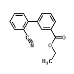 CAS 登录号：131379-35-6， 乙基2'-氰基-3-联苯羧酸酯