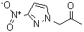 CAS 登录号：131394-08-6， 1-(3-硝基-1H-吡唑-1-基)丙酮