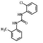 CAS 登录号：13143-19-6， 1-(2-氯苯基)-3-(2-甲基苯基)脲
