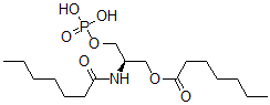 CAS 登录号：131502-54-0， [(2R)-2-(庚酰氨基)-3-膦酰氧基丙基]庚酸酯