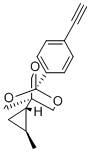 CAS 登录号：131505-53-8， 4-(4-乙炔基苯基)-1-[(1R,2R)-2-甲基环丙基]-3,5,8-三氧杂双环[2.2.2]辛烷