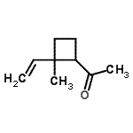 CAS 登录号：131510-64-0， 1-(2-甲基-2-乙烯基环丁基)乙酮