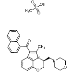 CAS#: 131543-25-4, [(3S)-5-Methyl-3-(4-Morpholinylmethyl)-2,3-Dihydro[1,4]Oxazino[2,3,4-Hi]Indol-6-Yl](1-Naphthyl)Methanone Methanesulfonate (1:1)