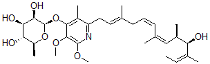 CAS#: 131622-62-3, (2R,3R,4R,5R,6S)-2-[2-[(2E,5Z,7Z,9R,10R,11Z)-10-Hydroxy-3,7,9,11-Tetramethyltrideca-2,5,7,11-Tetraenyl]-5,6-Dimethoxy-3-Methylpyridin-4-Yl]Oxy-6-Methyloxane-3,4,5-Triol